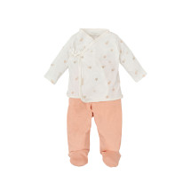 Conjunto de jubón y polaina Ciel rosa 0-1 mes