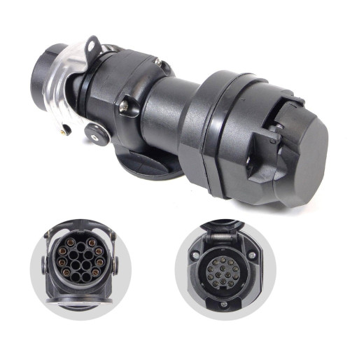 Convertidor de voltaje 24V a 12V 15P a 13P para remolque cami&oacute;n