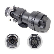 Convertidor de voltaje 24V a 12V 15P a 13P para remolque cami&oacute;n