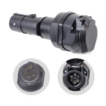 Convertidor de voltaje 24V a 12V con enchufe 7 pines para re...
