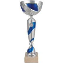 COPA PLATEADA Y AZUL