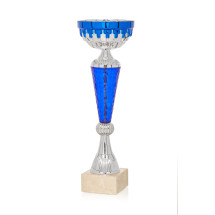 COPA PLATEADA Y AZUL