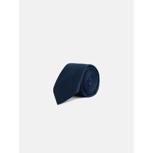Corbata kids micropuntos azul marino