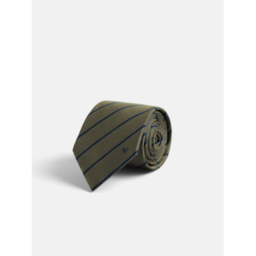 Corbata raya media verde