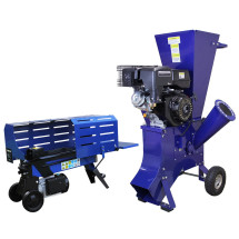 Cortadora De Troncos 5t Y Astilladora De Madera 15hp Trituradora De Madera 2000w Motor Hidr&aacute;ulico 3l