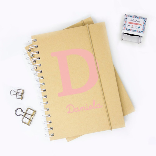 Cuaderno Personalizado Inicial Nombre