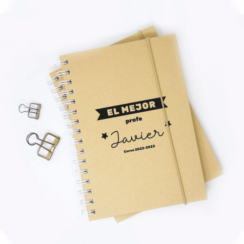 Cuaderno personalizado profesor