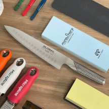 Cuchillo Cebollero Global G-77 | Hoja Alveolada 20 cm | Seri...