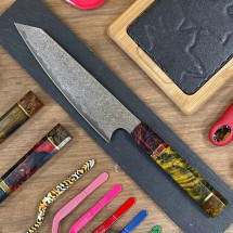Cuchillo Kiritsuke Damascus 21 cm | Acero VG10 67 Capas | Ma...