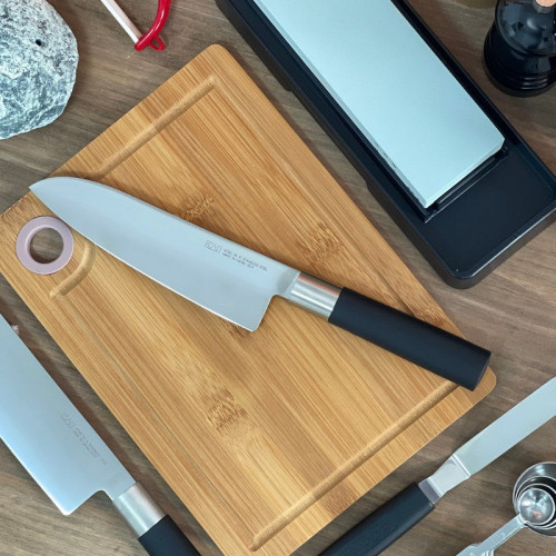 Cuchillo Santoku Kai Wasabi Black 16cm Japon&eacute;s Multiuso
