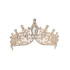 Diadema real met&aacute;lica oro rosa para adulto