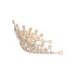 Diadema real met&aacute;lica oro rosa para adulto