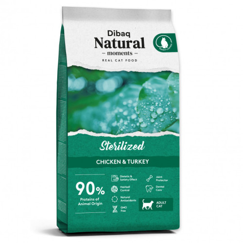 Dibaq Natural Moments Gato Sterilized Pollo y Pavo