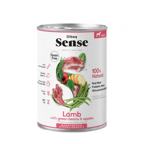 Dibaq Sense Holistic H&uacute;medo Cordero 380g