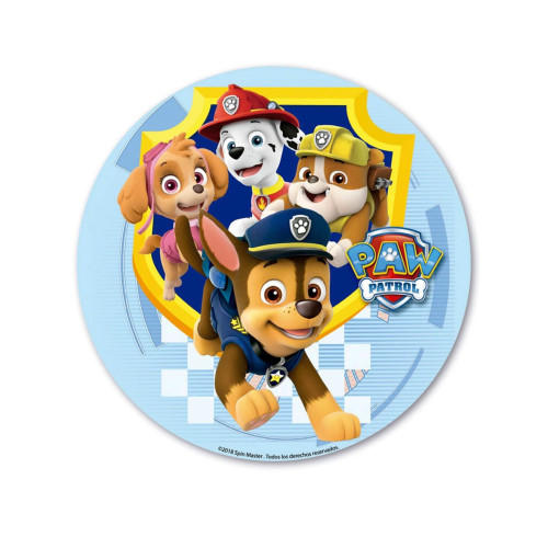 Disco de az&uacute;car 20 cm Patrulla Canina&trade;