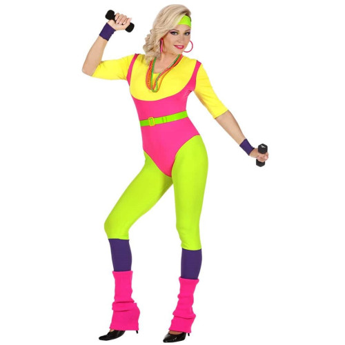 Disfraz Aer&oacute;bic Eva A&ntilde;os 80 para adulta.