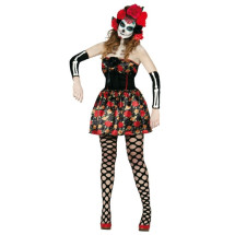 Disfraz de Catrina Estampado para mujer