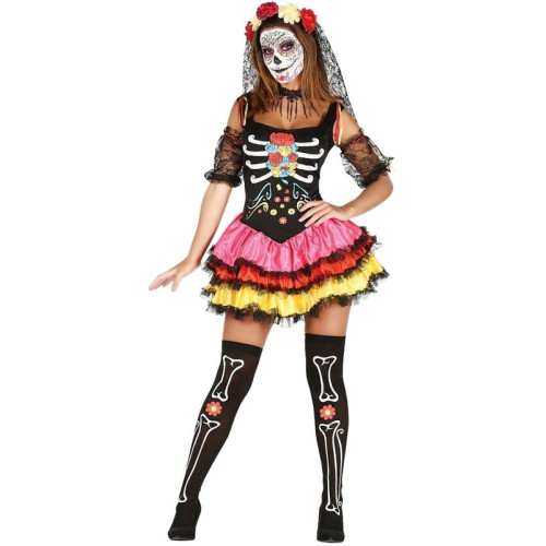 Disfraz de Esqueleto Catrina para Mujer