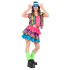 Disfraz kitsch de pantera multicolor para mujer