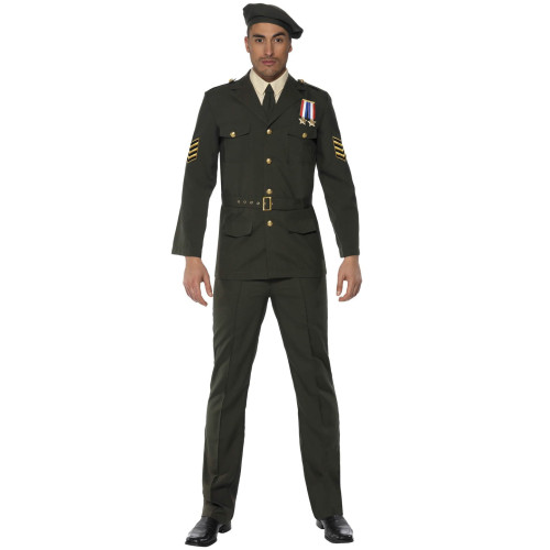 Disfraz de oficial militar para hombre