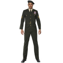 Disfraz de oficial militar para hombre