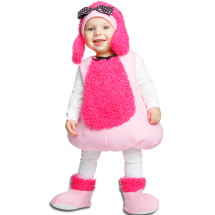 Disfraz de perrito rosa para niña