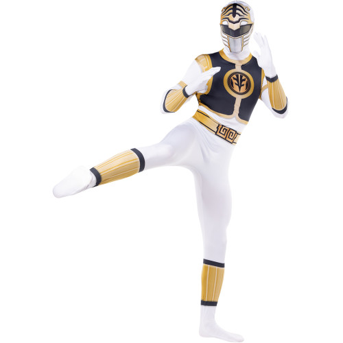 Disfraz Power Ranger Blanco Segunda piel