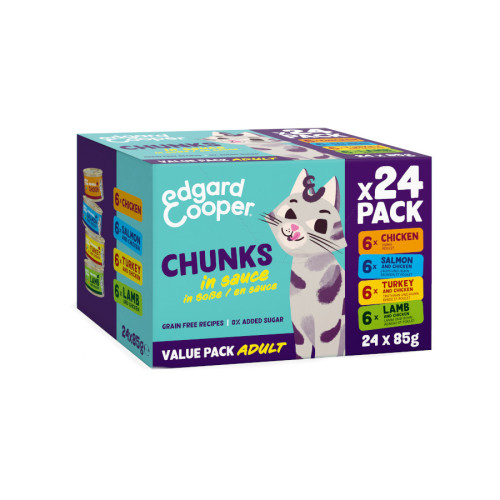 Edgard & Cooper multipack chunks comida para gatos