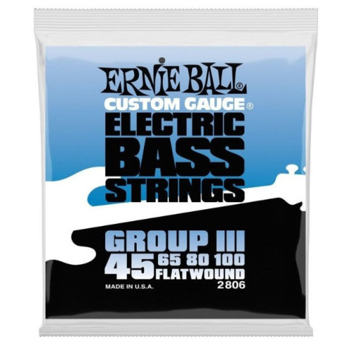 ERNIE BALL 2806 FLAT WOUND JUEGO CUERDAS BAJO 045-100