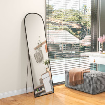 Espejo de cuerpo entero Arcon Homcom ondulado negro 170x50x1...