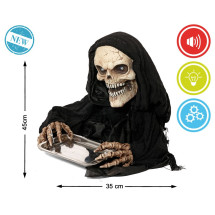 Esqueleto con Bandeja 35x20x45 cm con Luz y Sonido