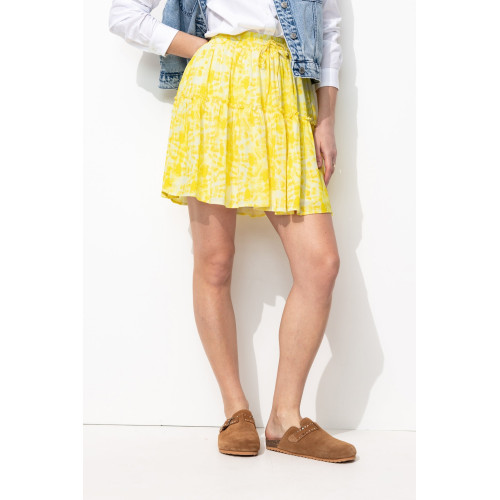 Falda corta estampada