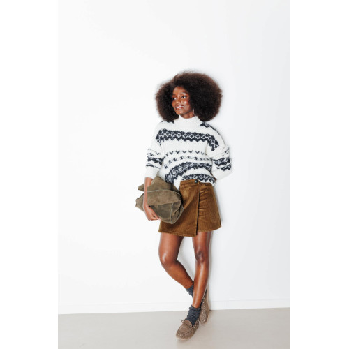 Falda pantal&oacute;n de pana