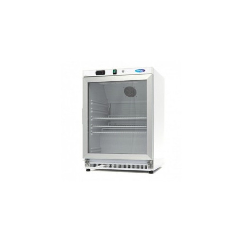 Frigor&iacute;fico 200 litros blanco con puerta de cristal