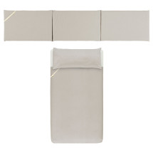 Funda n&oacute;rdica m&aacute;s protector para cuna de 60 plain piedra