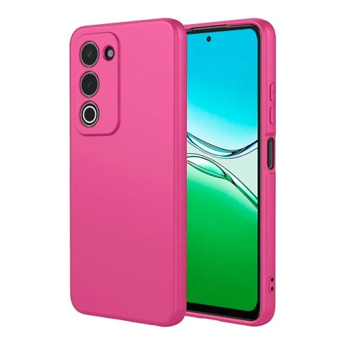 Funda Oppo A5 2025 (6.67) Fucsia Tpu Lisa Silicona Gel Premium
