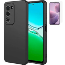 Funda Oppo A5 2025 (6.67) Negro Tpu Lisa Silicona Gel Premiu...