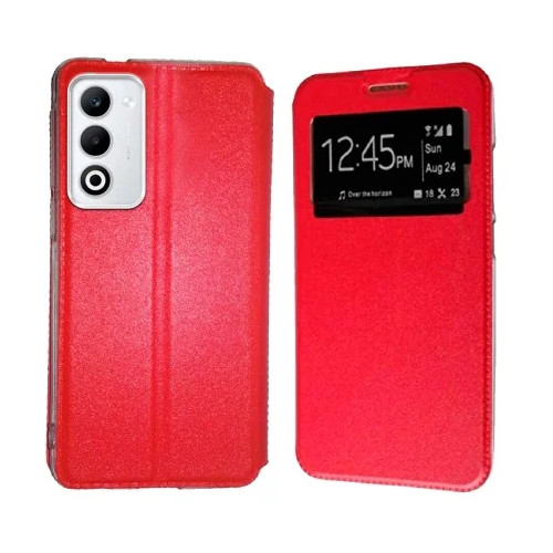 Funda Oppo A5 2025 (6.67) Rojo Libro Ventana
