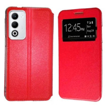 Funda Oppo A5 2025 (6.67) Rojo Libro Ventana
