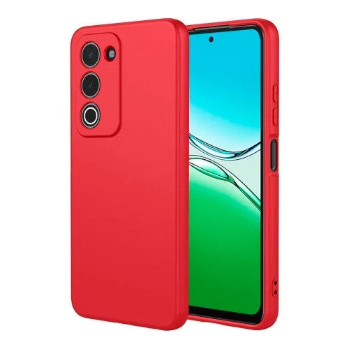 Funda Oppo A5 2025 (6.67) Rojo Tpu Lisa Silicona Gel Premium