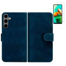 Funda Samsung Galaxy A17 5G (6.7) Azul Libro Premium + Prote...