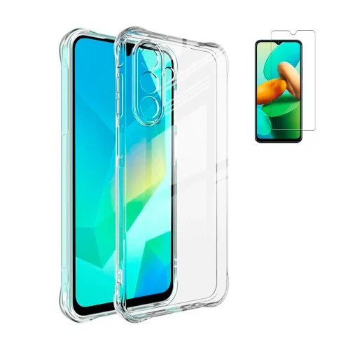 Funda Samsung Galaxy A17 5G (6.7) Reforzada Antichoques Antigolpes Tpu Silicona Gel + Protector Cristal Templado 9H