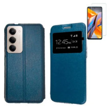 Funda Xiaomi Redmi 15 4G (6.9) Azul Libro Ventana + Protecto...
