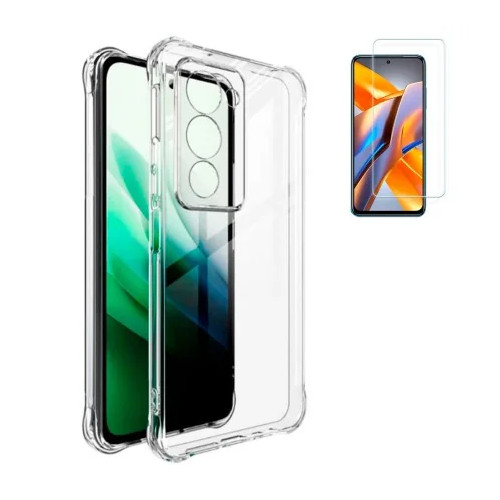 Funda Xiaomi Redmi 15 4G (6.9) Reforzada Antichoques Antigolpes Tpu Silicona Gel + Protector Cristal Templado 9H
