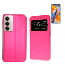 Funda Xiaomi Redmi 15 4G (6.9) Rosa Libro Ventana + Protecto...