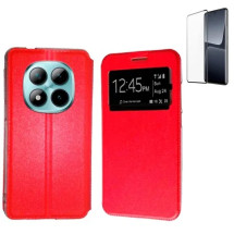 Funda Xiaomi Redmi Note 15 5G (6.77) Rojo Libro Ventana + Pr...