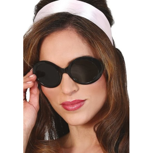 Gafas de los A&ntilde;os 60 Negras para disfraces