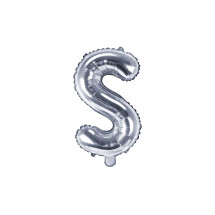 Globo foil letra S plateado