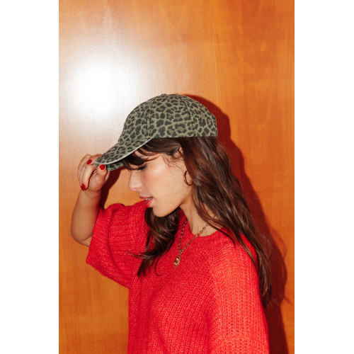 Gorra motivo leopardo