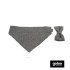 Gotoo Set Bandana y Pajarita espiga gris para perros